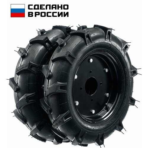 ЗУБР КП-2, 4.00-10, 2 шт, пневматические колеса для мотоблоков (707106-2)