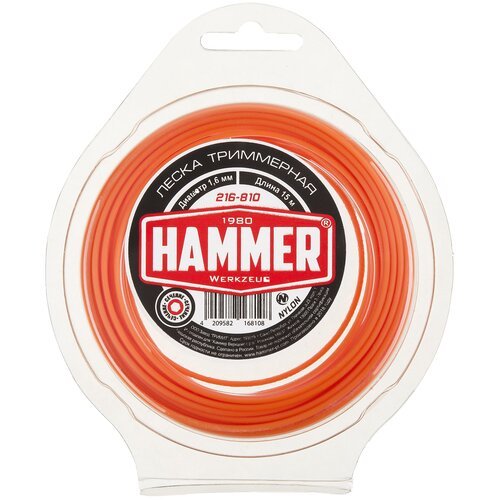 Леска (корд) Hammer 216-810 1.6 мм 15 м 1.6 мм