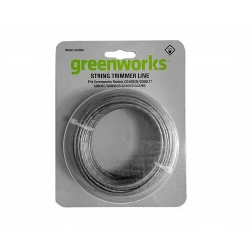 Леска для триммеров GreenWorks (2950207), 2,4 мм, 30 м