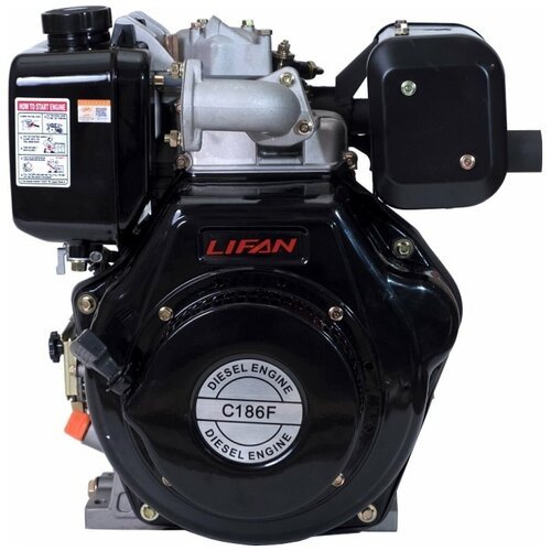 Двигатель дизельный Lifan Diesel 186F D25 (9.2л. с, 418куб. см, вал 25мм, ручной старт)
