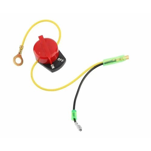 Выключатель зажигания для мотоблока, генератора, мотопомпы, снегоуборщика (три провода, для двигателя с датчиком уровня масла) (IGP)