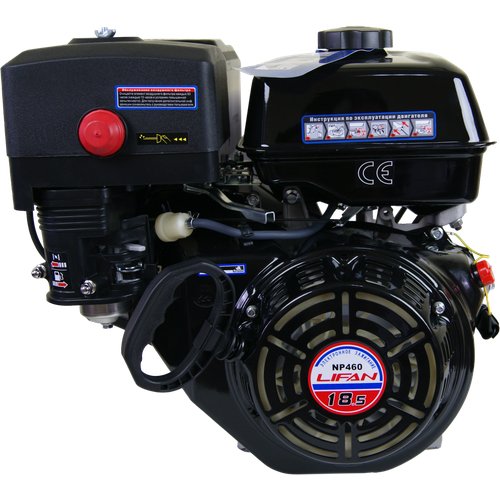 Бензиновый двигатель Lifan NP460 3A (18.5 л. с, вал 25 мм, ручной стартер, катушка 3А)