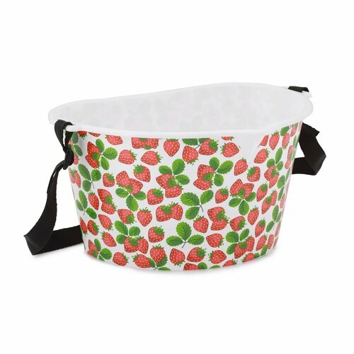 Емкость, контейнер пищевой для сбора ягод, сумка садовая клубничка 3 л М4690