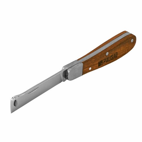 Нож садовый PALISAD 79002, сталь/древесина